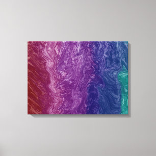 Toile Art fluide coloré