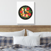 Toile Art Folk Exquise Oiseaux Fleurs Belle Décor (Insitu(Chambre))