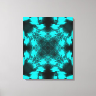 Toile Art fractal de symétrie plasma aquatique
