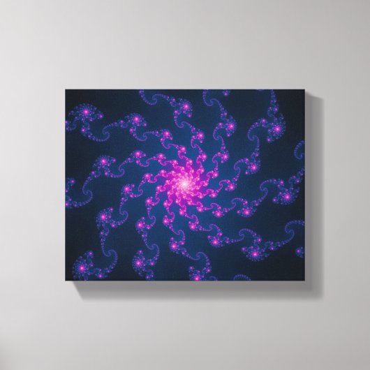 Toile Art Fractal Fleur Vie (Recto)