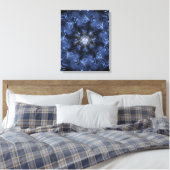 Toile Art fractal plasma bleu électrique (Insitu(Chambre))