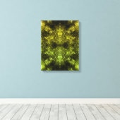 Toile Art fractal plasma électrique doré (Insitu (Plancher de Bois))