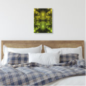 Toile Art fractal plasma électrique doré (Insitu(Chambre))
