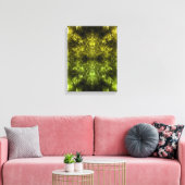 Toile Art fractal plasma électrique doré (Insitu(Salon))