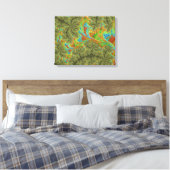 Toile Art fractal spirale psychédélique tripant (Insitu(Chambre))