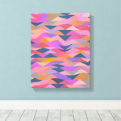 Toile Art géométrique Abstrait coloré dans le violet (Insitu (Plancher de Bois))