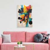 Toile Art géométrique Abstrait dynamique (Insitu(Salon))