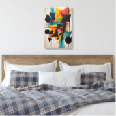 Toile Art géométrique Abstrait dynamique (Insitu(Chambre))