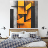 Toile Art Géométrique Industriel (Insitu(Chambre))