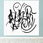 Toile Art géométrique moderne abstrait (Insitu (Plancher de Bois))