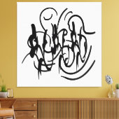 Toile Art géométrique moderne abstrait (Insitu(Salon))