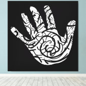 Toile art géométrique moderne Abstrait (Insitu (Plancher de Bois))