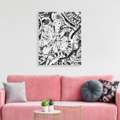 Toile Art Géométrique Noir Et Blanc 15 (Insitu(Salon))