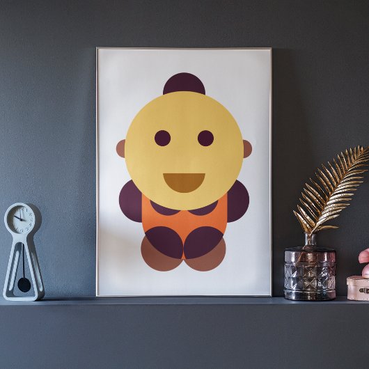 Toile Art géométrique pour bébé