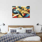 Toile Art géométrique texturé (Insitu(Chambre))