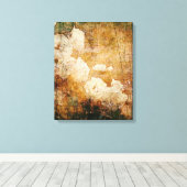 Toile art grunge floral vintan background (Insitu (Plancher de Bois))