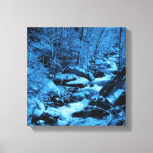 Toile Art Imaginaire Blue Flower Brook