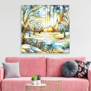Toile Art Imaginaire d'hiver
