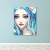 Toile Art Imaginaire Ethéal | Beau Anniversaire Fairy (Insitu (Plancher de Bois))