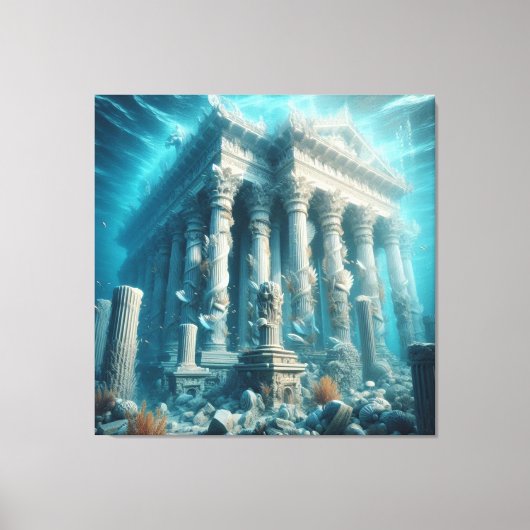 Toile Art inspiré Atlantis (Recto)