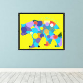 Toile Art It's Official Bear #033f - A MichaelsonEffect (Insitu (Plancher de Bois))