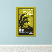 Toile Art japonais Kaiju (Insitu (Plancher de Bois))