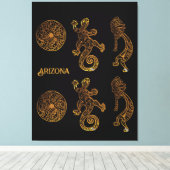 Toile Art Kokopelli (Insitu (Plancher de Bois))