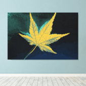 Toile Art Leaf Automne 5 (Insitu (Plancher de Bois))