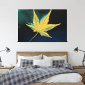 Toile Art Leaf Automne 5 (Insitu(Chambre))