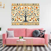 Toile Art Madhubani mondialement connu (Insitu(Salon))