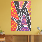 Toile Art Maori Cool par RRW (Insitu(Salon))
