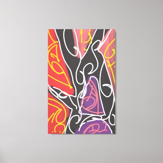 Toile Art Maori Cool par RRW (Recto)