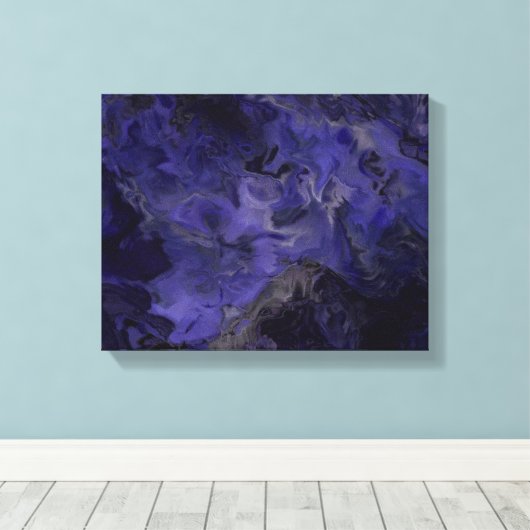 Toile Art mauve et noir (Insitu (Plancher de Bois))