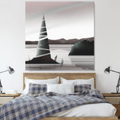 Toile Art minimal abstrait de la côte pacifique (Insitu(Chambre))