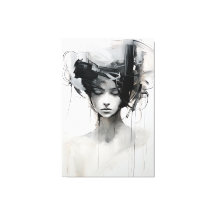 Art minimaliste noir et blanc | Tranquille Reverie