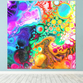 Toile Art moderne Abstrait des fluides (Insitu (Plancher de Bois))