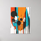 Toile Art moderne Abstrait Drip (Recto)
