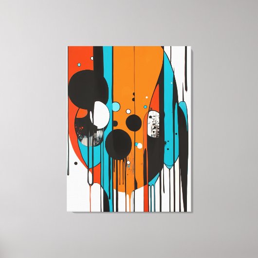 Toile Art moderne Abstrait Drip (Recto)