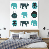 Toile Art moderne africain abstrait (Insitu(Chambre))