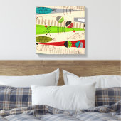 Toile Art moderne du milieu du siècle Poisson Abstrait (Insitu(Chambre))