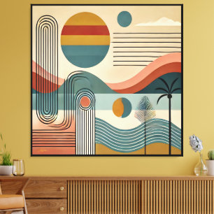 Toile Art moderne du milieu du XXe siècle Lever de solei