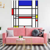 Toile Art Moderne Mondrian (Insitu(Salon))