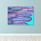 Toile Art motif bleu Ocean Waves (Insitu (Plancher de Bois))