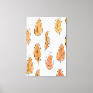 Toile Art Motif de feuilles d'automne