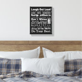 Toile Art mur des valeurs familiales (Insitu(Chambre))