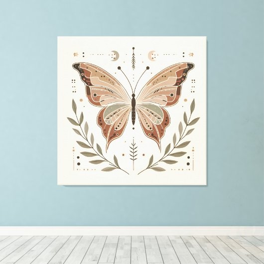 Toile Art Mur Élégant Papillon (Insitu (Plancher de Bois))