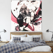 Toile Art Mur Expressionniste Abstrait : Médias mixtes (Insitu(Chambre))