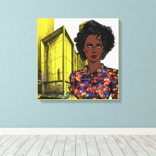 Toile Art mur noir (Insitu (Plancher de Bois))