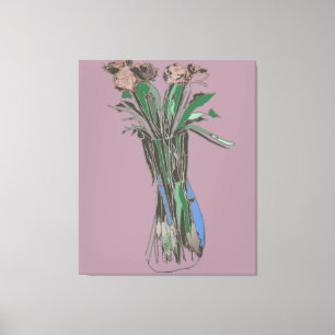 Toile Art Mur Triptyque ImparfaitFleurs encore en fleurs