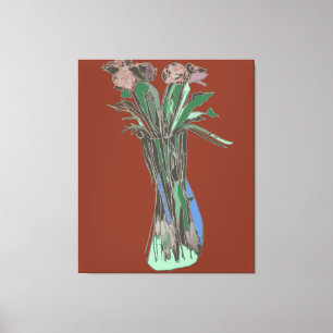 Toile Art Mur Triptyque ImparfaitFleurs encore en fleurs